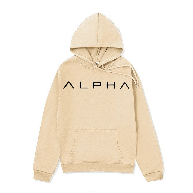 Letter Print Women's Hoodie, Warm Casual Oversized Pullover Top