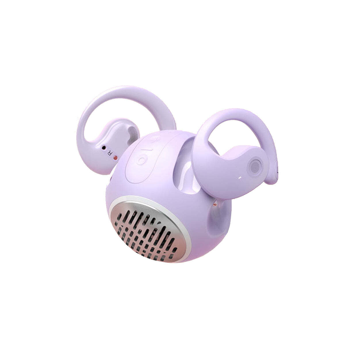 Color: LIGHT LILAC - New-Age Wireless Ball Dual-Mode Earbuds and Speaker with Portable Charging Case