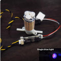 Color: Variablebluelight singlelamp - Internal Rotating Tail Spray Lamp  Model Lamp Accessories Modification Parts