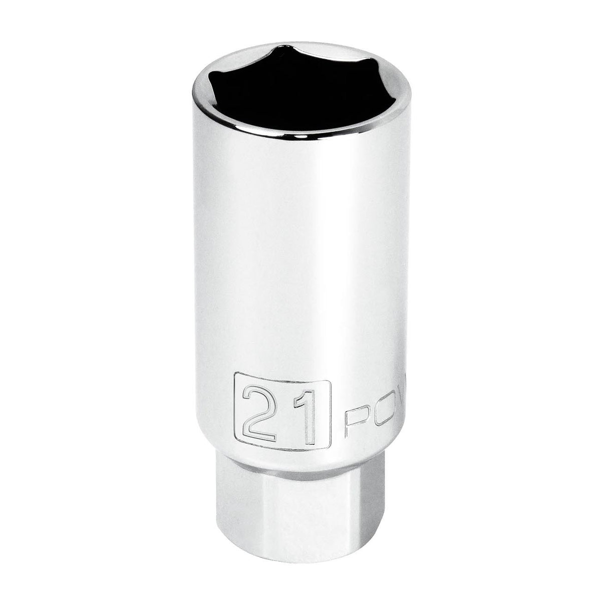 PowerBuilt Spark Plug Socket - 21mm x 3/8 Inch Drive