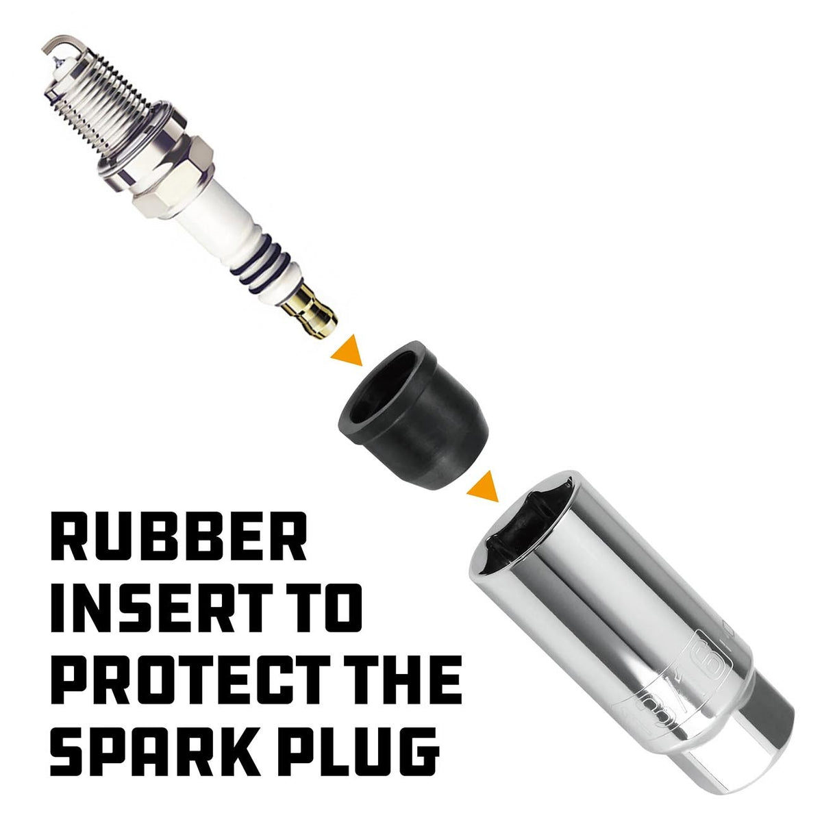 PowerBuilt Spark Plug Socket - 21mm x 3/8 Inch Drive