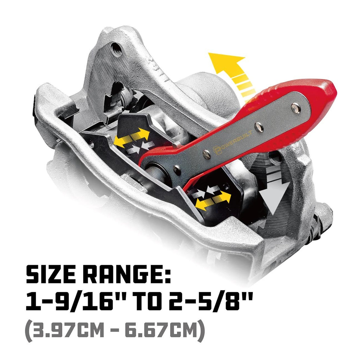 Powerbuilt Ratcheting Brake Caliper Piston Tool