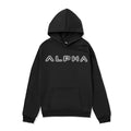 Letter Print Women's Hoodie, Warm Casual Oversized Pullover Top