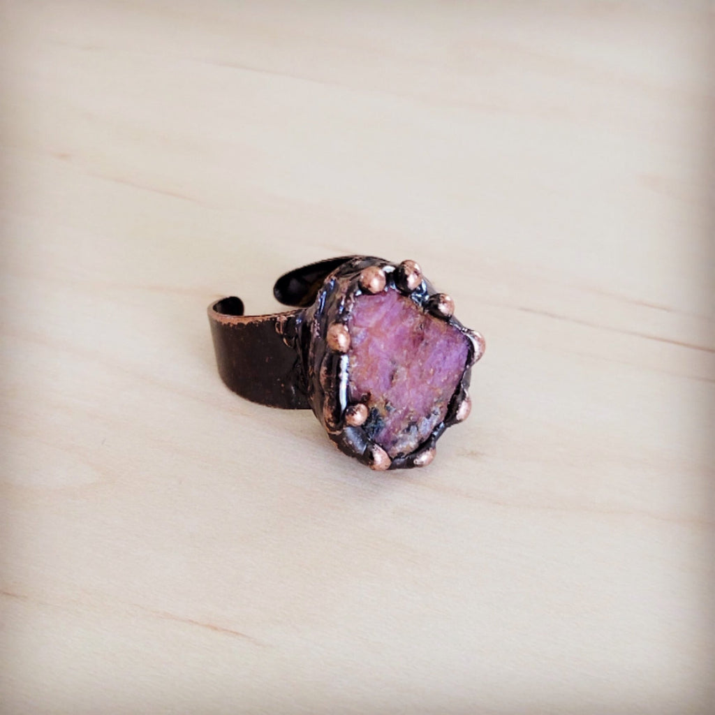 **Petal Blush Statement Ring 013kk