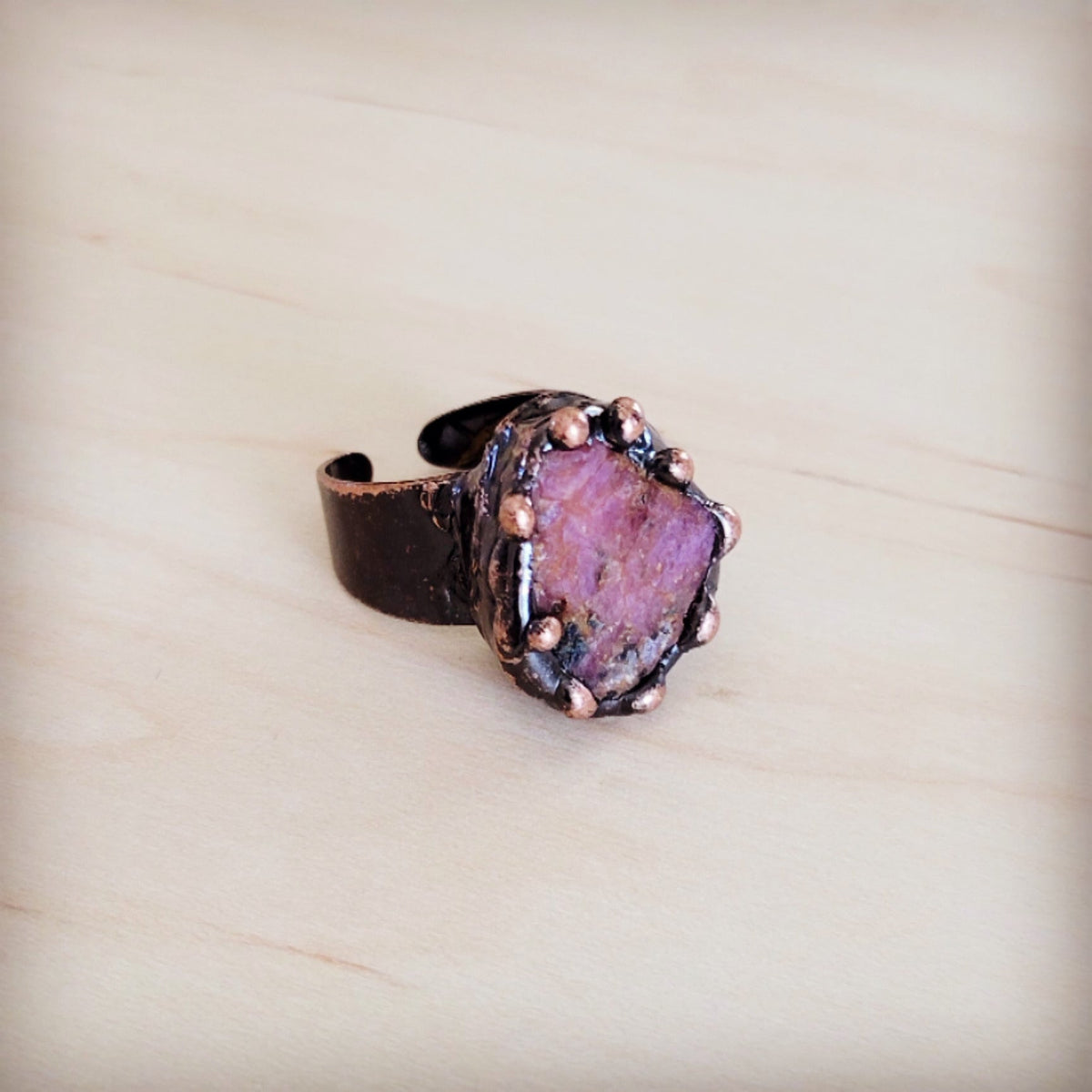 **Petal Blush Statement Ring 013kk