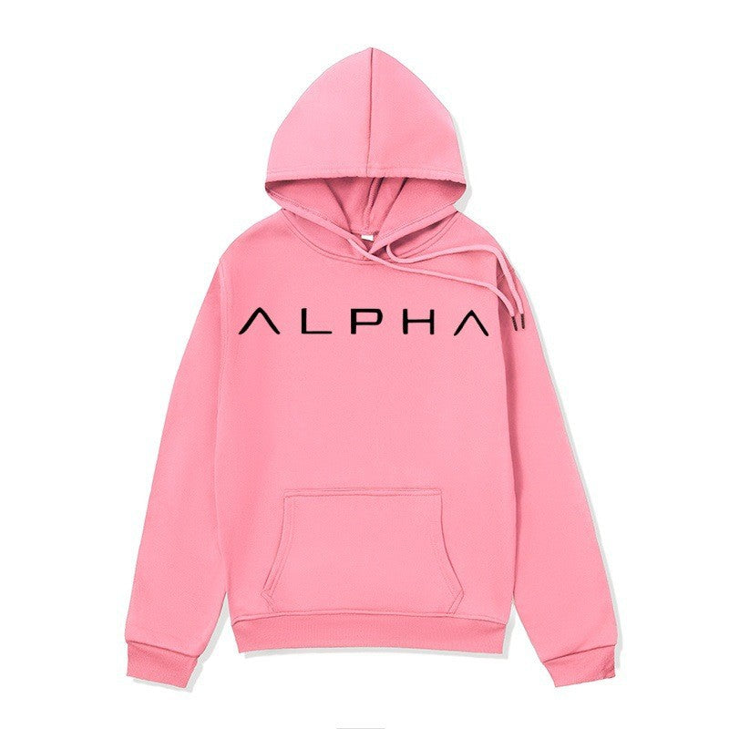 Letter Print Women's Hoodie, Warm Casual Oversized Pullover Top