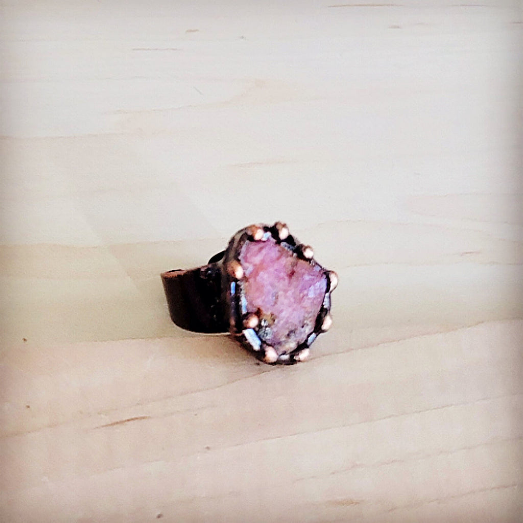 **Petal Blush Statement Ring 013kk