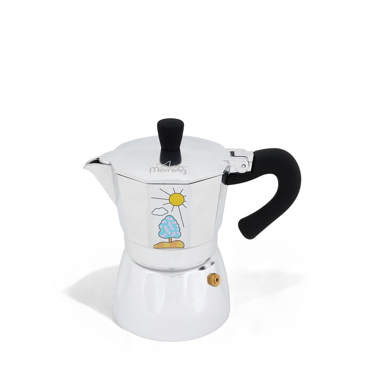 Any Morning Hes-6 Aluminum Espresso Coffee Maker 240 ml