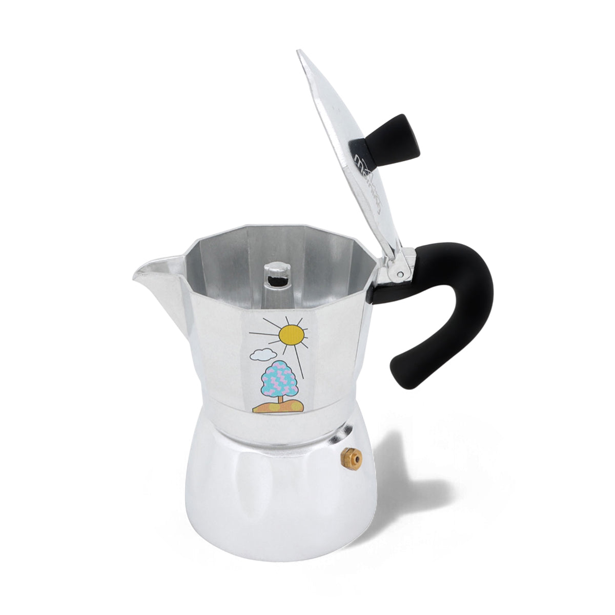 Any Morning Hes-6 Aluminum Espresso Coffee Maker 240 ml