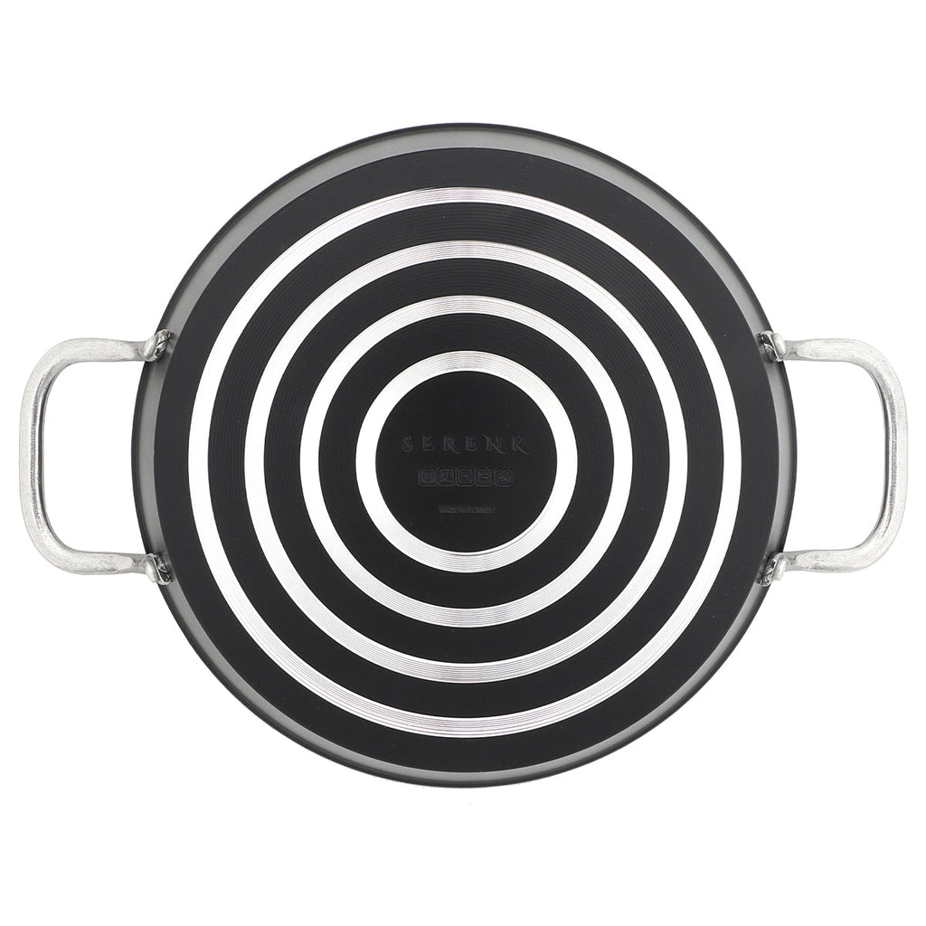 Serenk Excellence Granite Egg Pan with Glass Lid, 22 cm