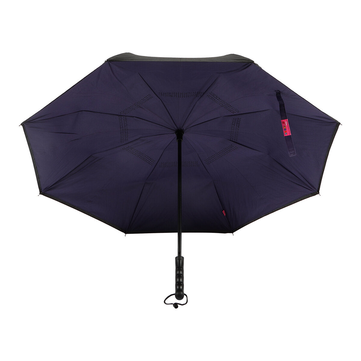Biggdesign Moods Up Reverse Umbrella For Rain Windproof Black/Purple Ø 43 in