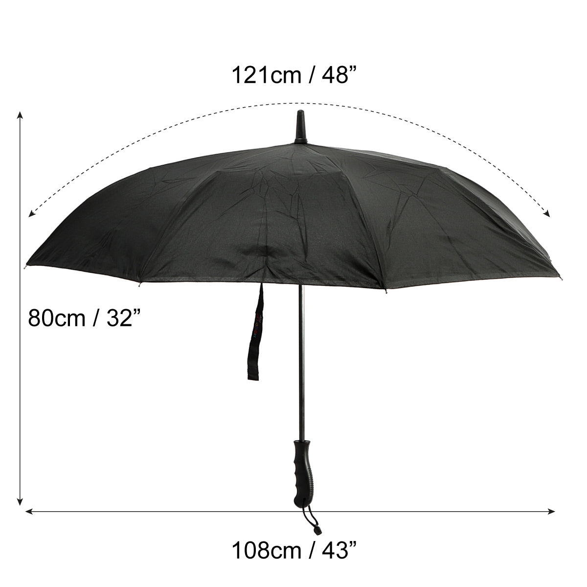 Biggdesign Moods Up Reverse Umbrella For Rain Windproof Black/Purple Ø 43 in
