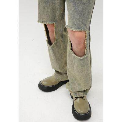 Raw Hem Distressed Jeans for Trendy Stylish Outfits