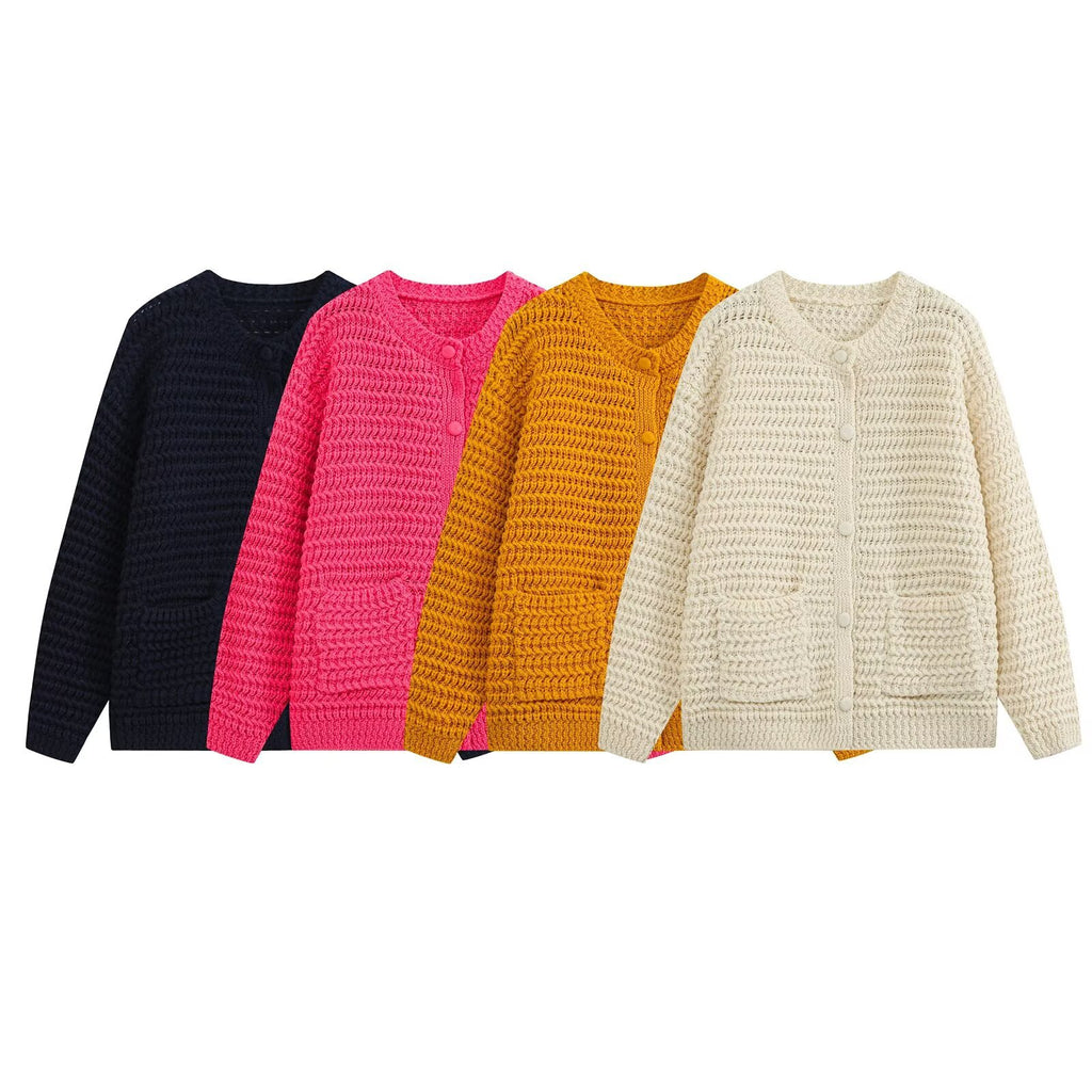 Commuting style loose casual knitted cardigan