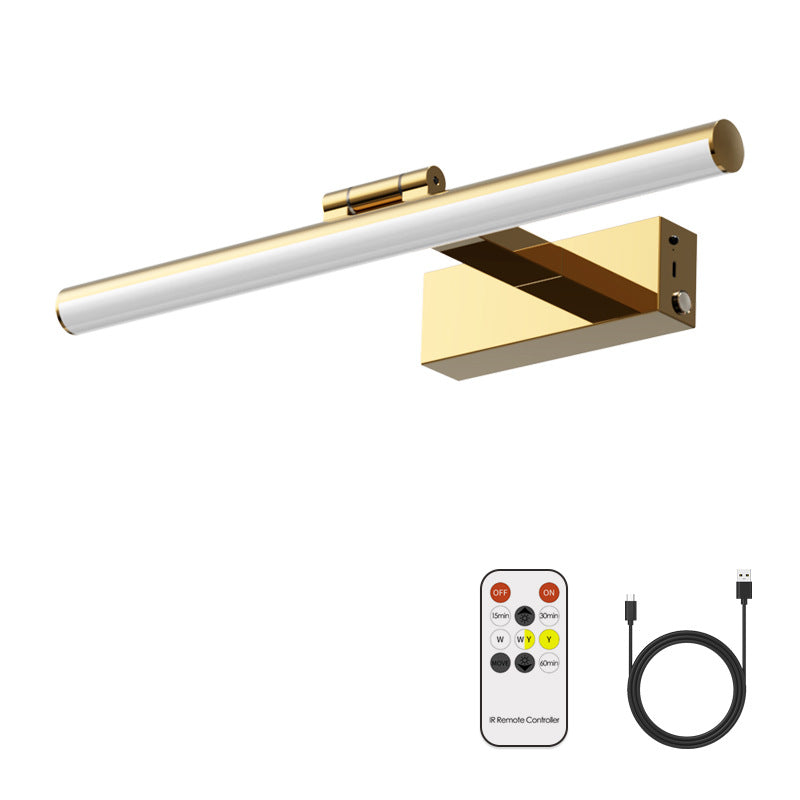 Color: Gold - Wiring Free Rechargeable Mirror Headlight