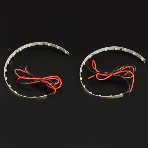LED Headlights Lens Light Strips Devil Eyes Modified Car Motorcycle Accessories 360 Degree