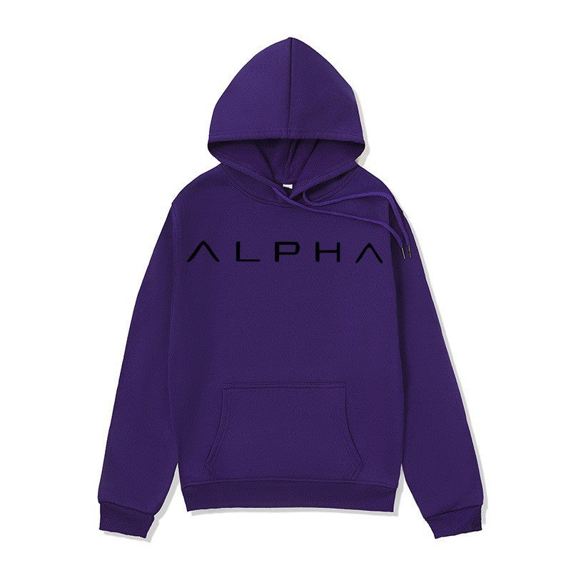 Letter Print Women's Hoodie, Warm Casual Oversized Pullover Top
