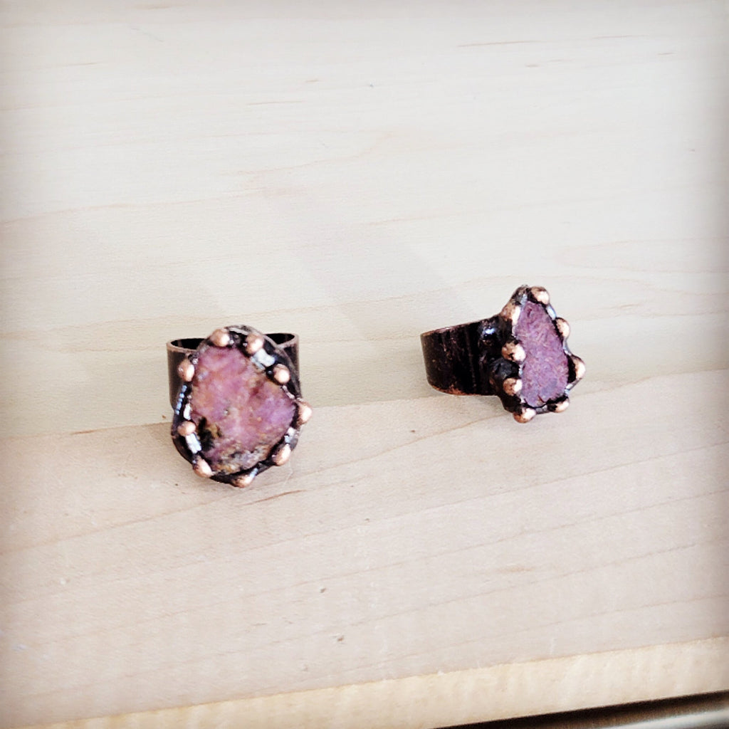 **Petal Blush Statement Ring 013kk