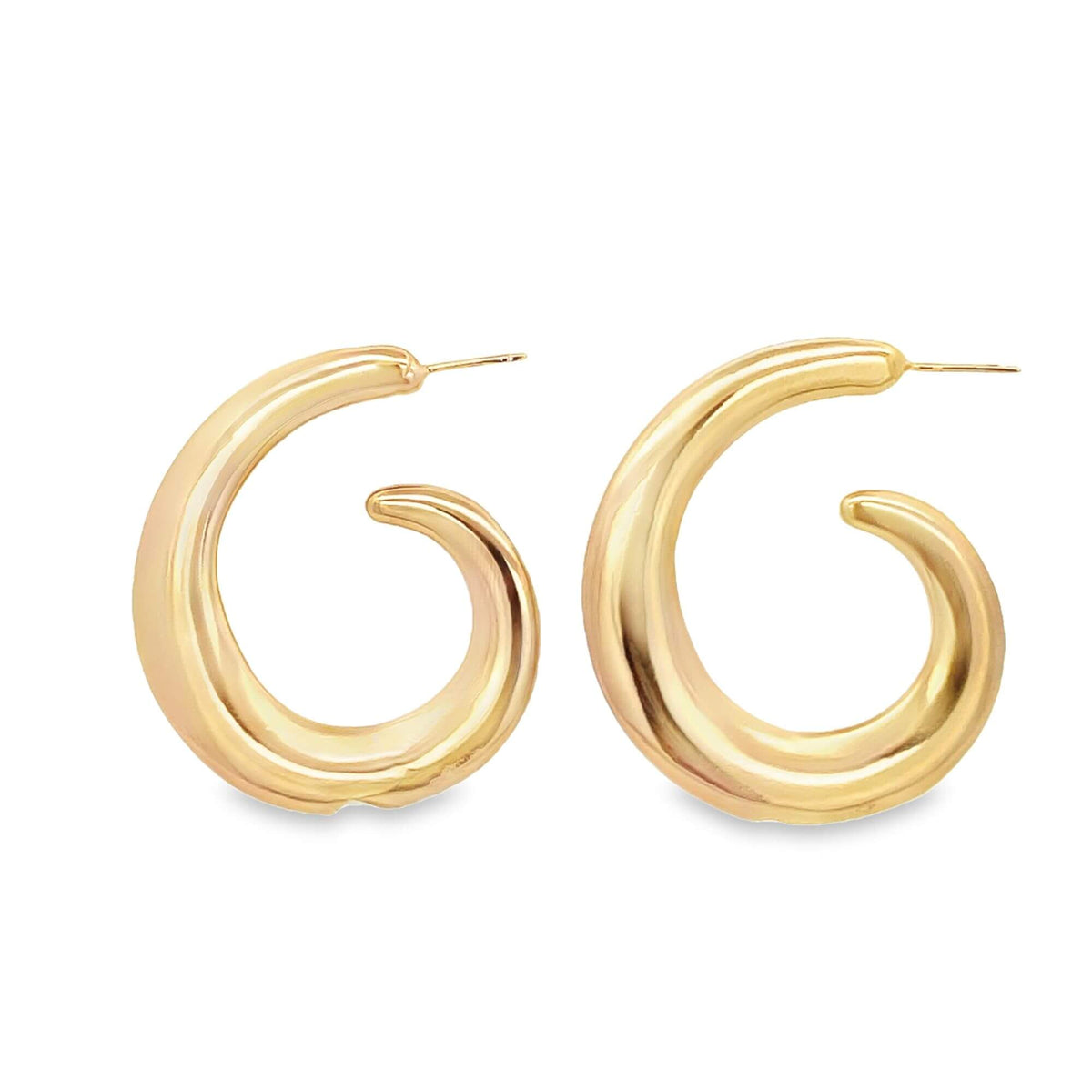 High End Exclusive Snail Semblanced Hoop Earrings (K377A)