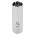 Performance Tool 3/8" Drive 14mm Magnetic 12-Point Spark Plug Socket