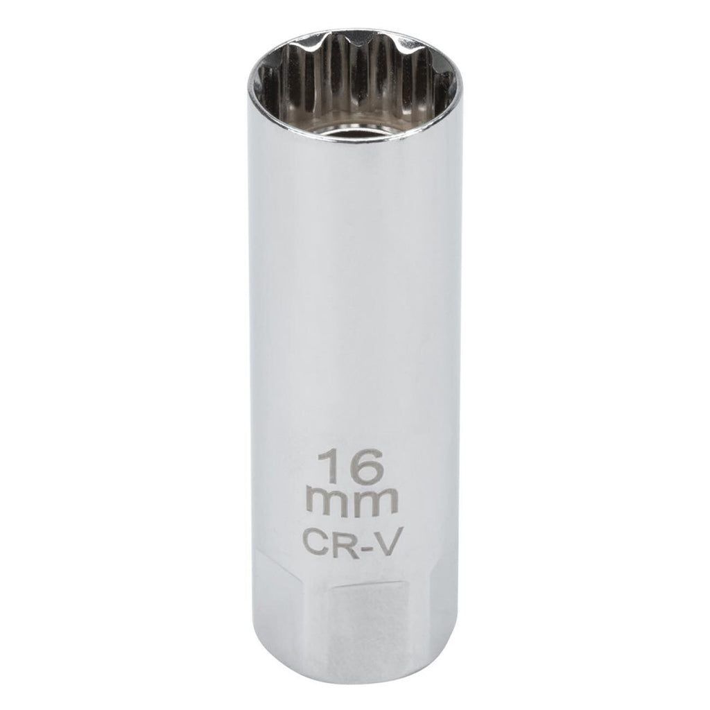 Performance Tool 3/8" Drive 16mm Magnetic 12-Point Spark Plug Socket