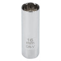 Performance Tool 3/8" Drive 16mm Magnetic 12-Point Spark Plug Socket