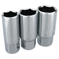 Performance Tool 3/8" Drive 6-Point Spark Plug Socket Set (3-Piece Set)