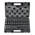 3/8" Drive Impact Socket Set, 48 Piece Socket Set SAE ?5/16" -3/4"? & Metric ?8-22mm?6 Point Cr-V Drive Extension Bar Universal Joint & Power Drill Adapter Includes Storage Case