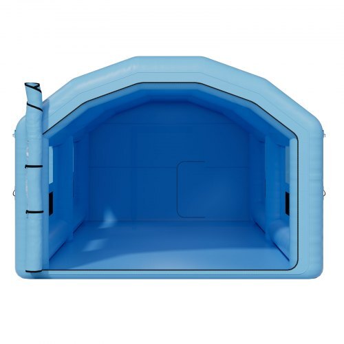 Inflatable Paint Booth, 32.81 x 19.69 x 13.12 ft, Inflatable Spray Booth with 950W and 1100W Blowers and Air Filter System, Round Roof, for Painting Car, Truck, Furniture, Automotive Sheet Metal