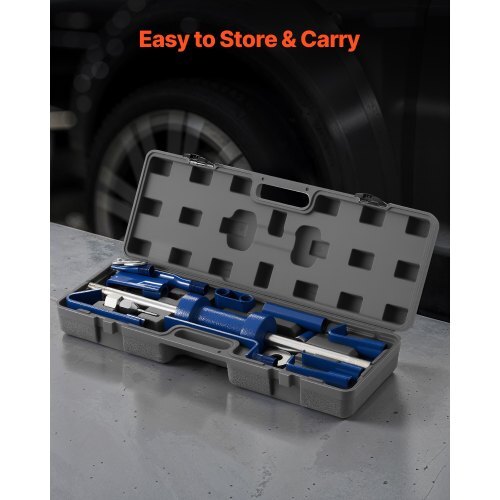 Dent Puller Kit, 13 lbs 14-in-1 Slide Hammer Dent Removal Kit, Heavy-Duty Auto Body Truck Repair Automotive Damage Remover Tool Repair Frame with Carrying Case, Extension Rod, Non-Slip Handle
