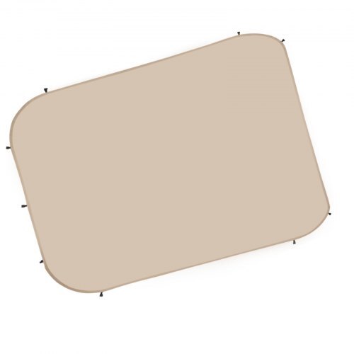 Sun Shade Sail Canopy Covers, Fit for 15 x 13.8 ft Screen House Tent, Sun Protection, 5.51 x 5.25 ft 300D Oxford Silver-Coated Fabric, Pack of 3 (Not Include Tent), for Outdoor Activities, Beige