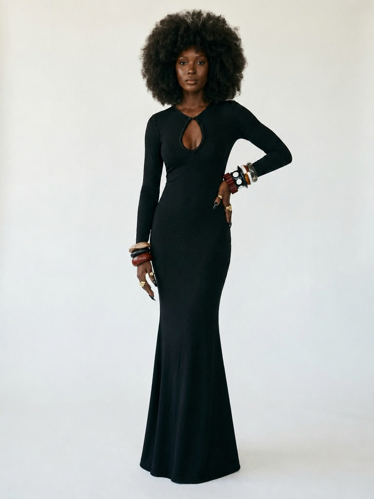 Audacious Cutout Bodycon Maxi Dress