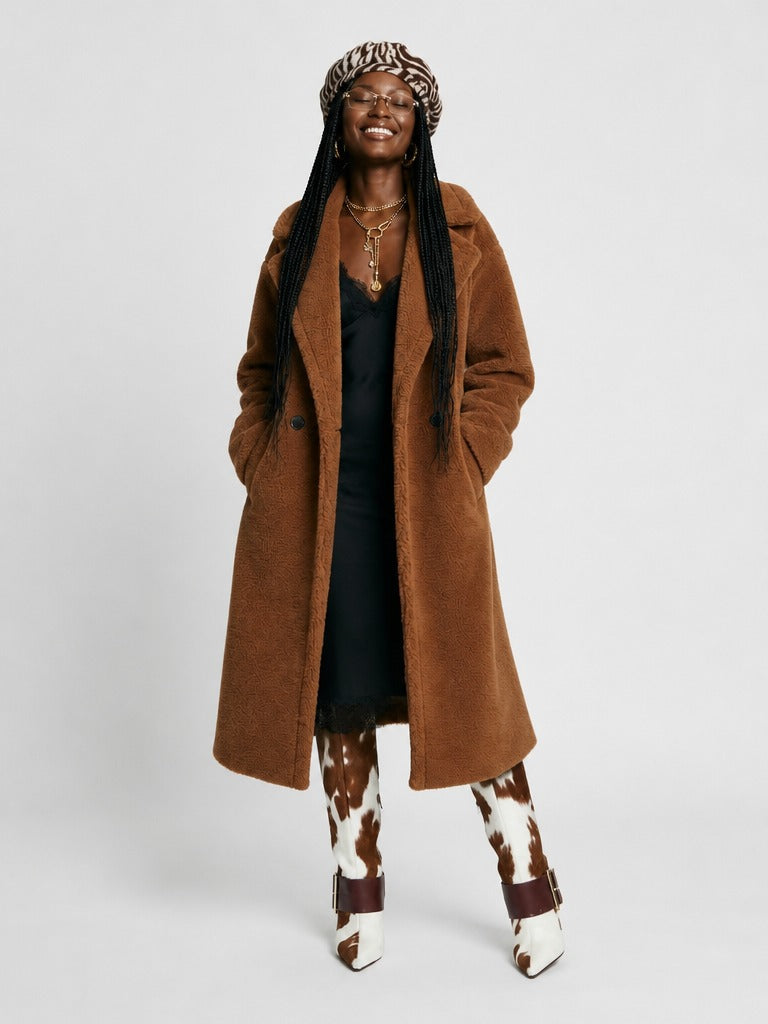 Grounded Oversized Teddy Coat
