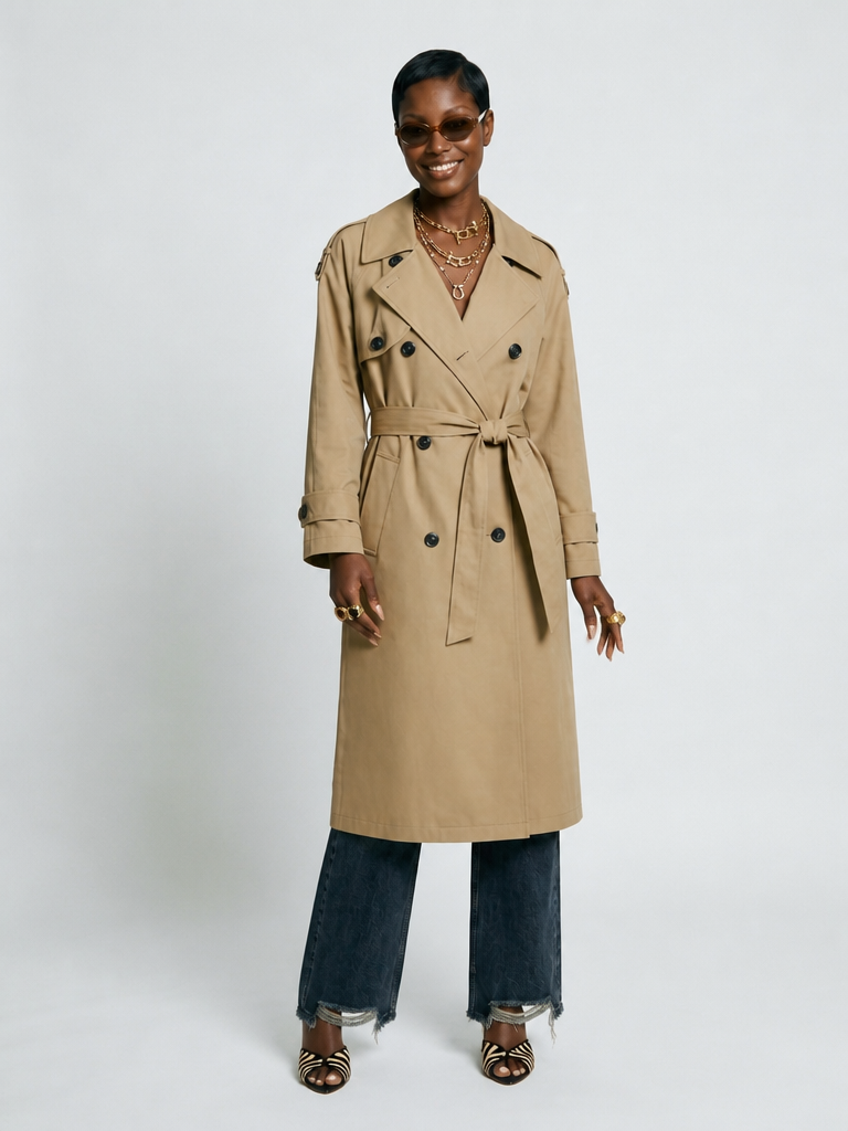 Grounded Oversized Trench Coat