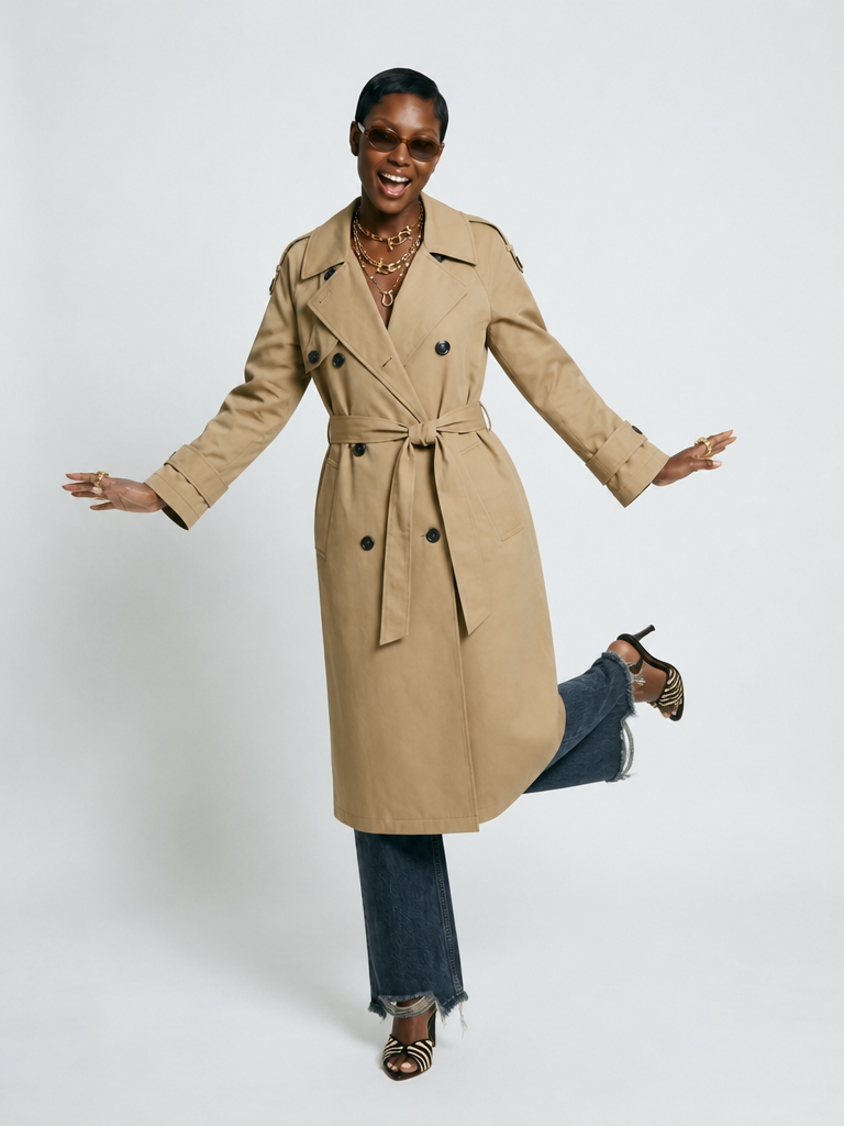 Grounded Oversized Trench Coat