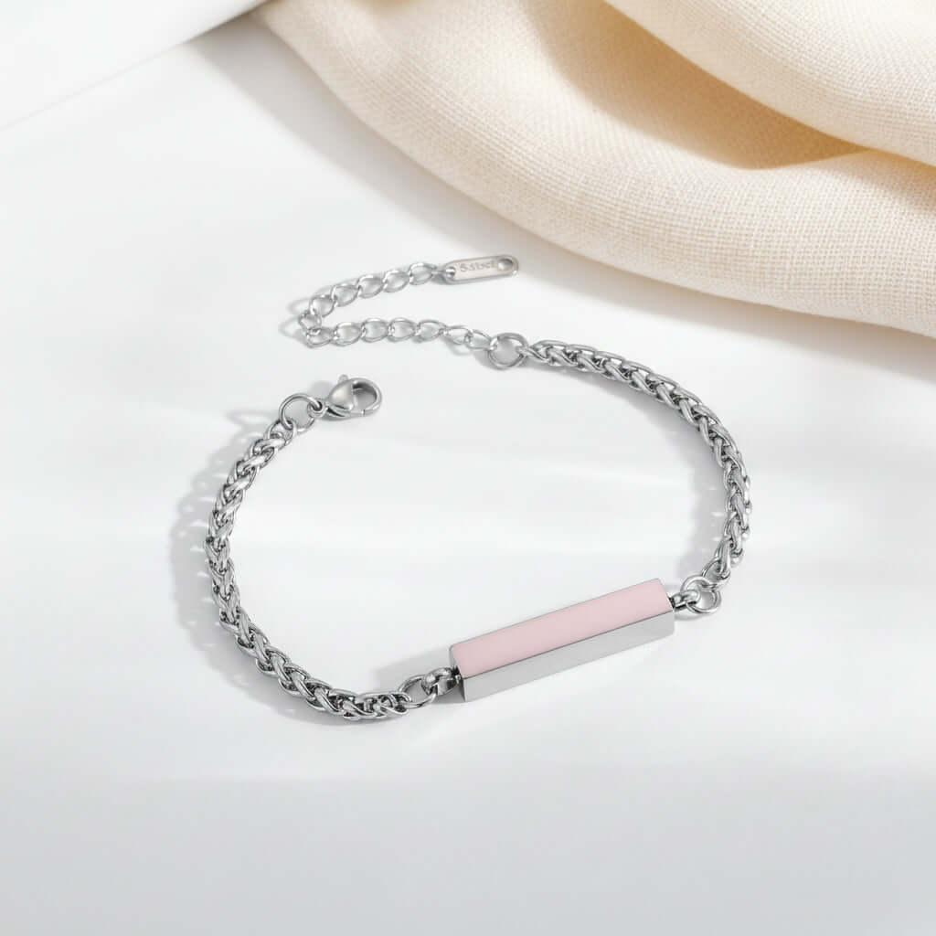 Customizable Stainless Steel Bracelet – Unisex, Engravable