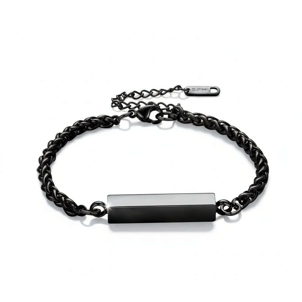 Customizable Stainless Steel Bracelet – Unisex, Engravable