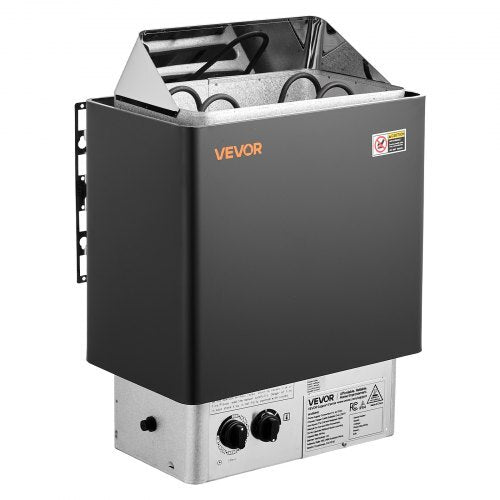 Sauna Heater, 2KW AC 120V Electric Sauna Stove, Dry Steam Bath Saunas Stove with Pre-Drilled Bracket, Fit 52.9 to 88.2 CU.FT Saunas Rooms, Steam Bath Stoves for Home, Commercial, Leisure Venues