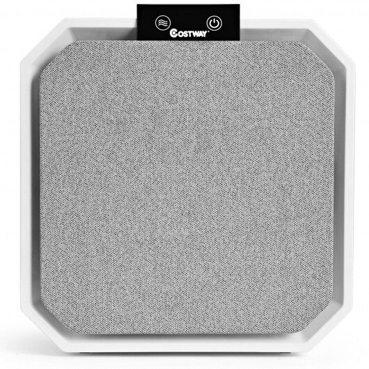Desktop HEPA Air Purifier Home Air Cleaner with 2-in-1 Composite HEPA Filter - Color: White