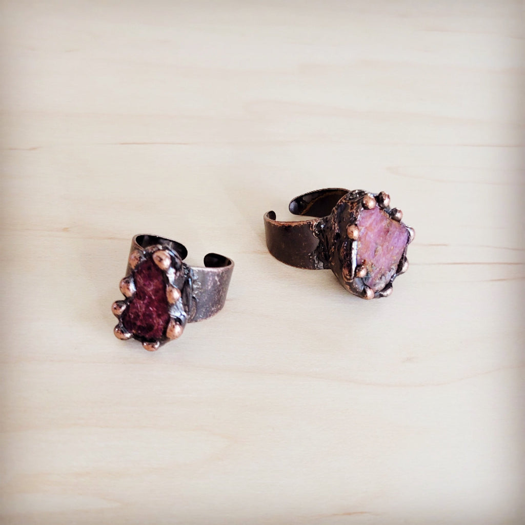 **Petal Blush Statement Ring 013kk