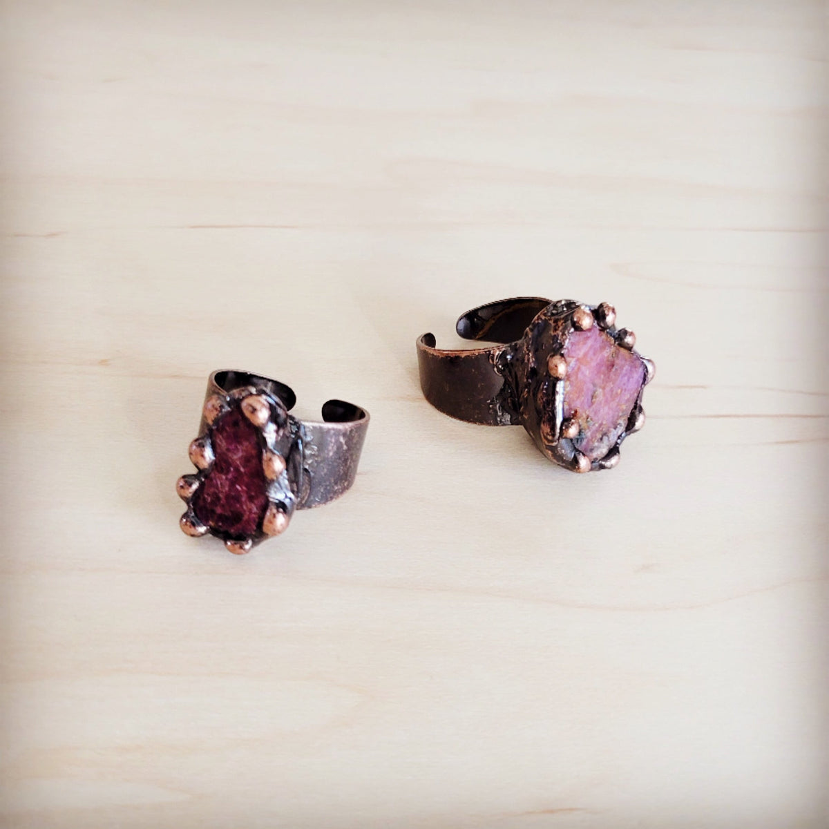 **Petal Blush Statement Ring 013kk