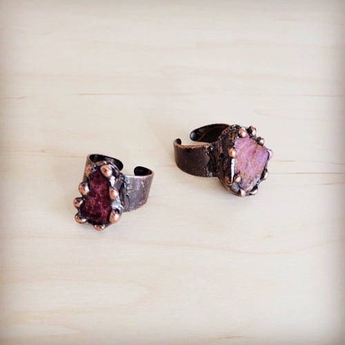 **Petal Blush Statement Ring 013kk