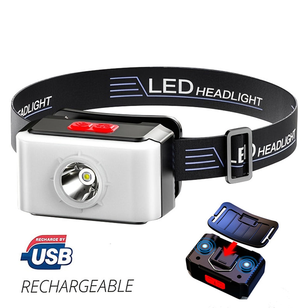 Outdoor Led Headlamp Usb Charging Camping Lamp Headlight Head-mounted Flashlight Torch