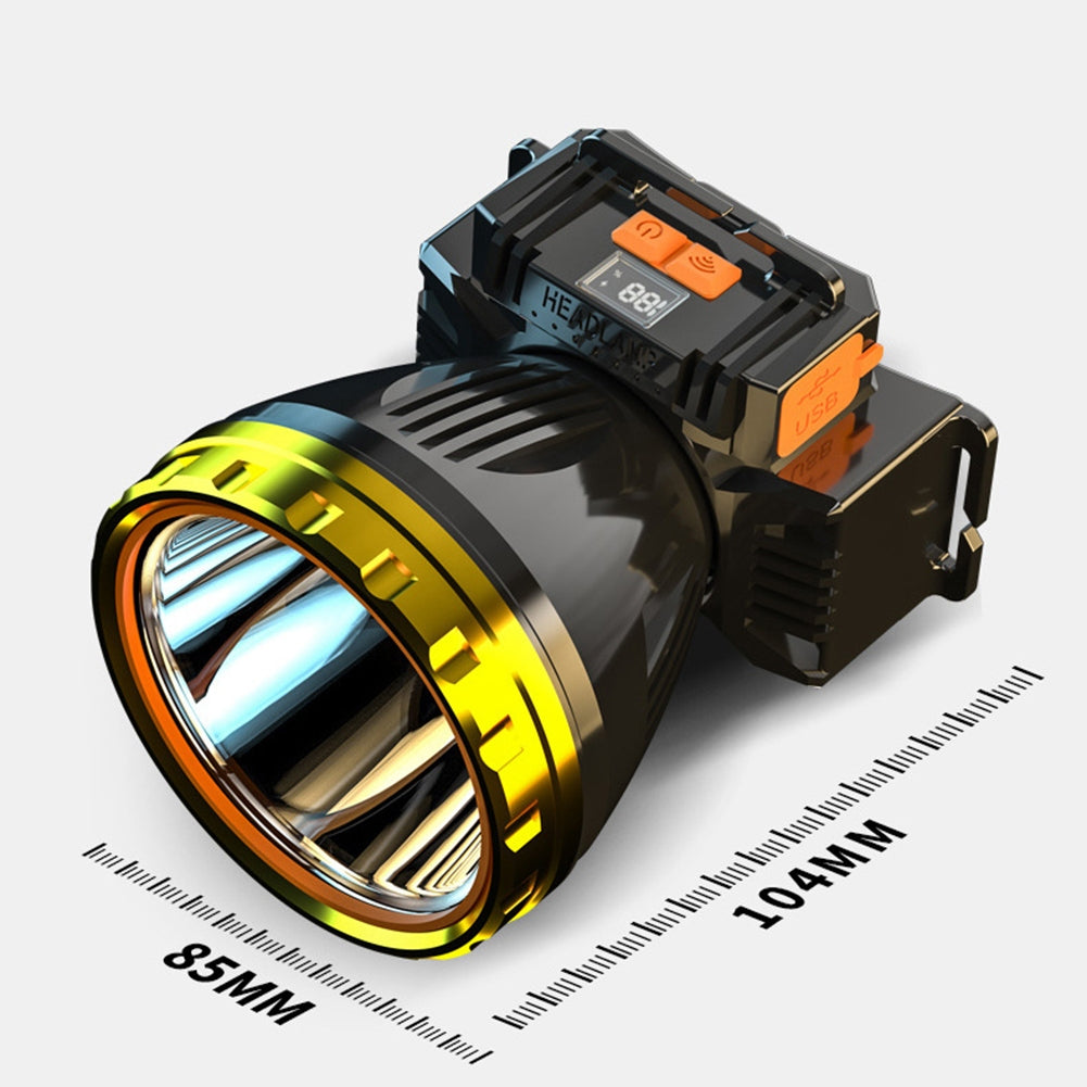 30w Led Headlights High Brightness Strong Light USB Rechargeable Outdoor IPX4 Waterproof Head Lamp Camping Equipment white light