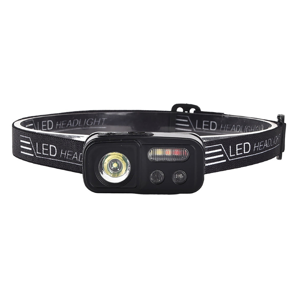 LED Outdoor Headlight Dual Light Source Torch Lamp With Inductive Switch 30-angle Free Adjustment High Lumens Flashlight For Home Outdoor Camping Fishing WH0168 headlight