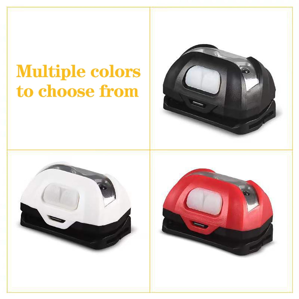 3w LED Headlight With Motion Sensor 3 Modes Super Bright Long-lasting Head Front Light Emergency Light For Exploring Running Fishing black