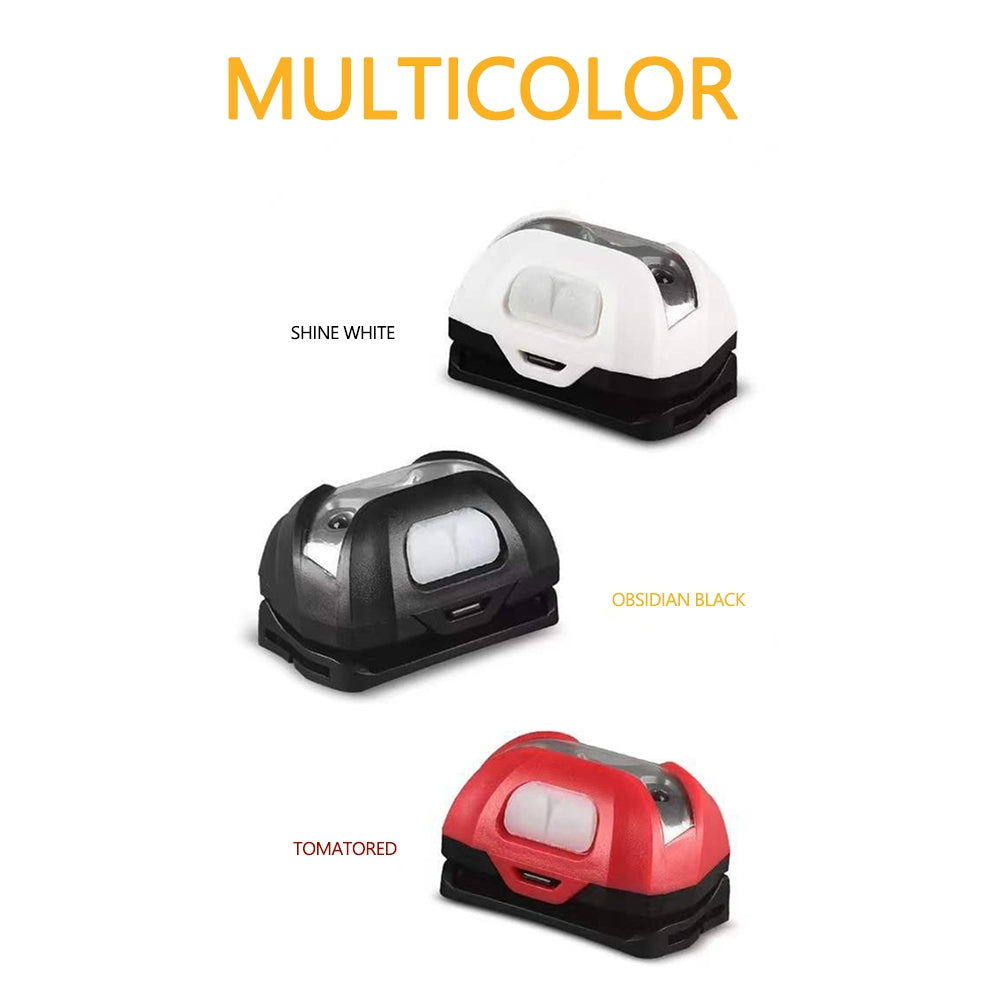 3w LED Headlight With Motion Sensor 3 Modes Super Bright Long-lasting Head Front Light Emergency Light For Exploring Running Fishing White