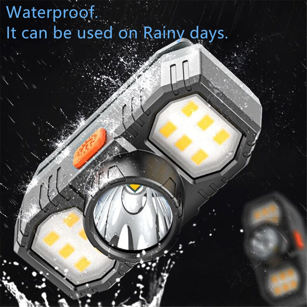 Outdoor Led Headlamp Mini Flashlight Cob USB Rechargeable Head-mounted Torch Headlights with Adjustable Headband