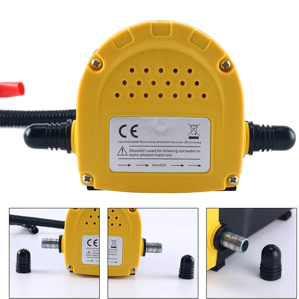 12v 24v Oil Change Pump Extractor Electric Self-priming Fuel Pump Built-in Bypass Valve Filter For Truck Rv Boat 12v