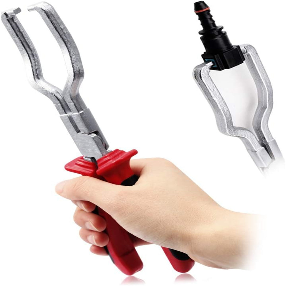 Fuel Line Pliers Gasoline Pipe Joint Fittings Caliper Filter Hose Release Disconnect Special Petrol Clamp Car Repair Tool as shown